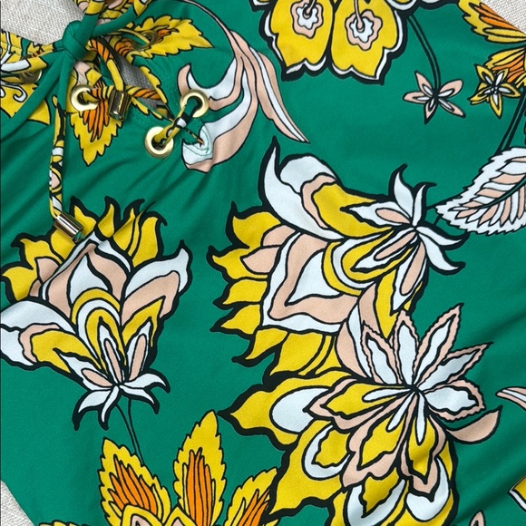 Gibson Latimer NWT Green Floral One Piece Swimsuit-‎ medium - Picture 10 of 11